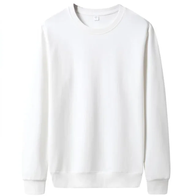 Men's Fashionable Thin Solid Color Pullover Hoodie for Autumn Casual Street Style Ideal Wear 2