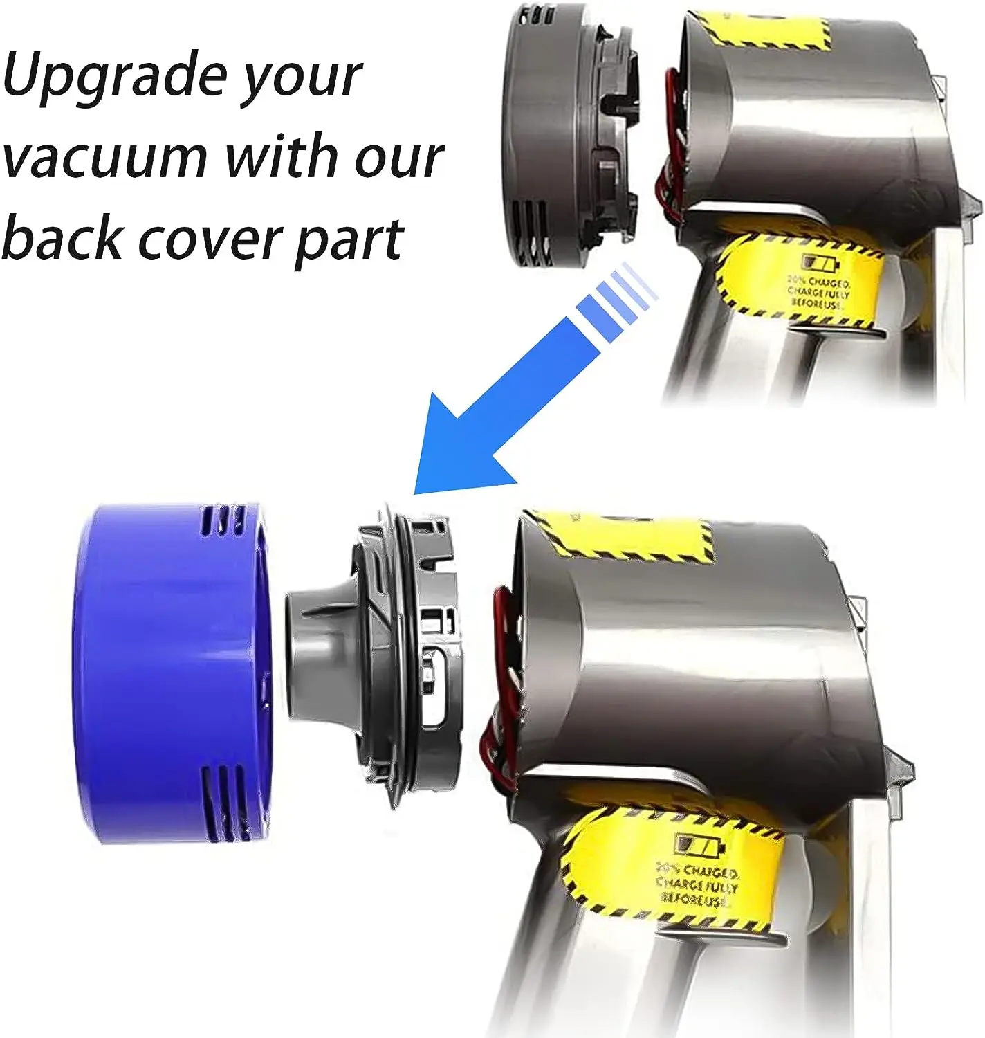 Upgrade Rear Motor Cover Hepa Filter Post filter Replacemen for Dyson V7 V8 Cordless Vacuum Cleaner Accessories