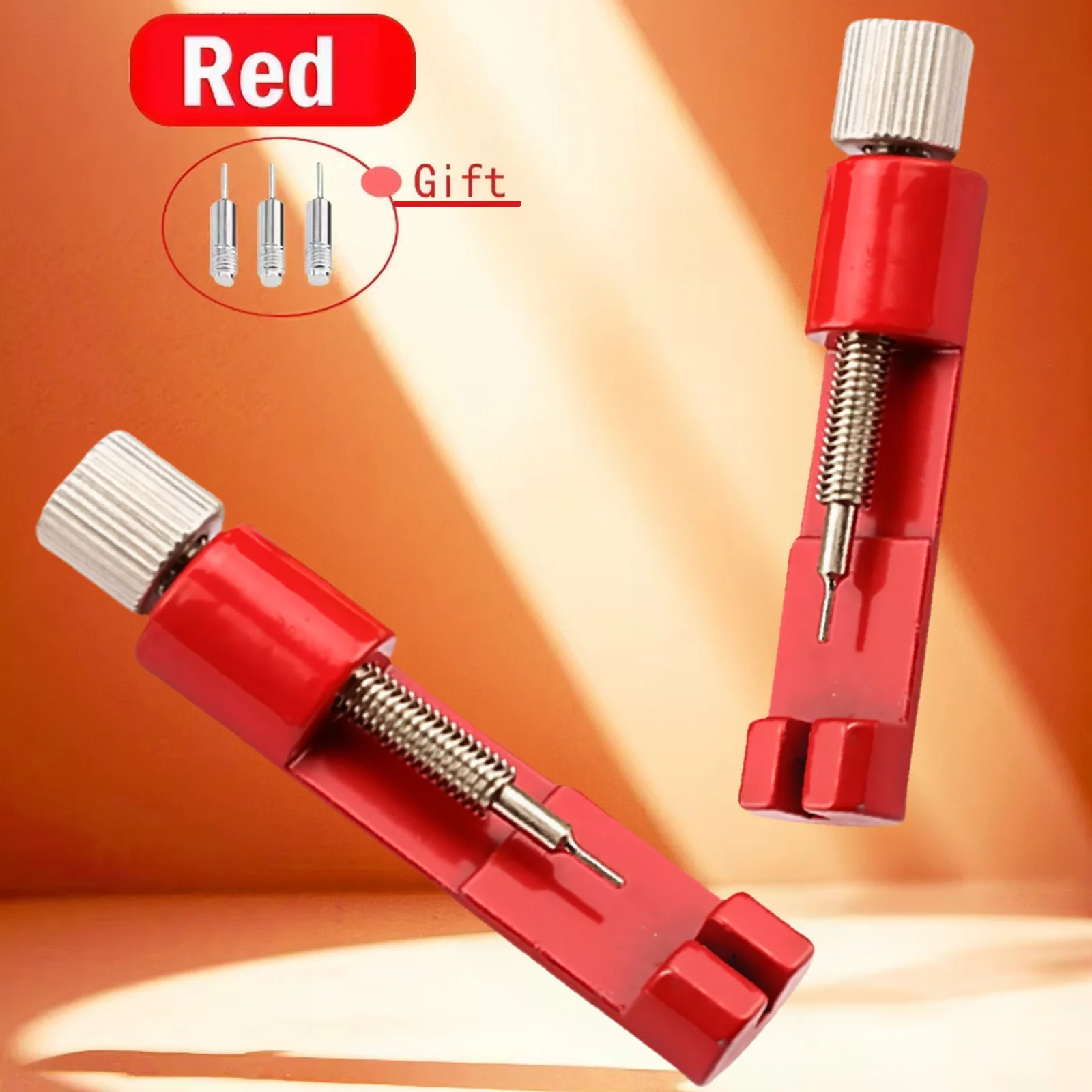 أداة إصلاح الساعة المعدنية، أداة تعديل سوار الساعة مع دبوس الساعة، أداة دبوس ربط السوار، المذيبات سهلة الإزالة، التعديل