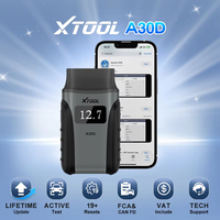 XTOOL Anyscan A30D V2.0 Bluetooth OBD2 Scanner Automotive Diagnostic Tool with Android iOS CANFD FCA Autoauth 19+ Resets Mini OBD Bi-Directional Control Scanner Smart Wireless Code Reader Lifetime Free Update