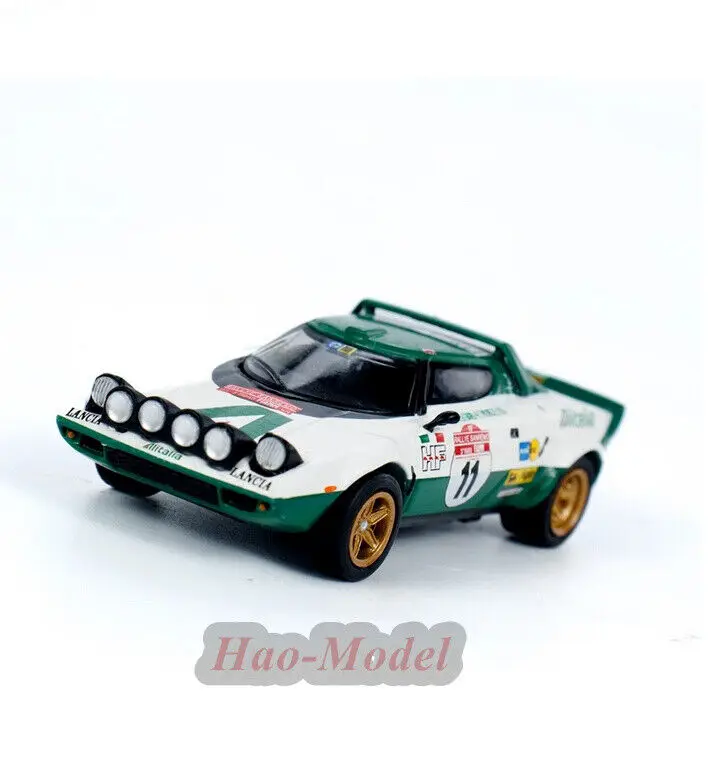 MINIGT 1/64 For LANCIA Stratos HF 1975 Rally Sanremo Car Model Alloy Diecast Simulation Birthday Gift Hobby Display Ornaments