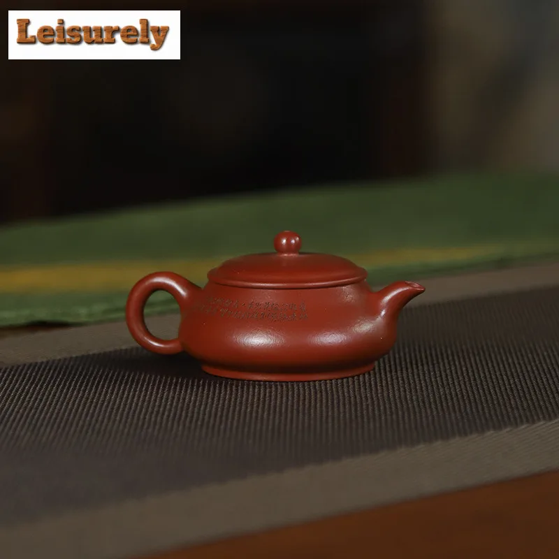 80ml Retro Yixing Purple Clay Teapots Master Handmade Ming Furnace Pot Raw Ore Zhu Mud Kettle With Infuser Zisha Teaset Supplies