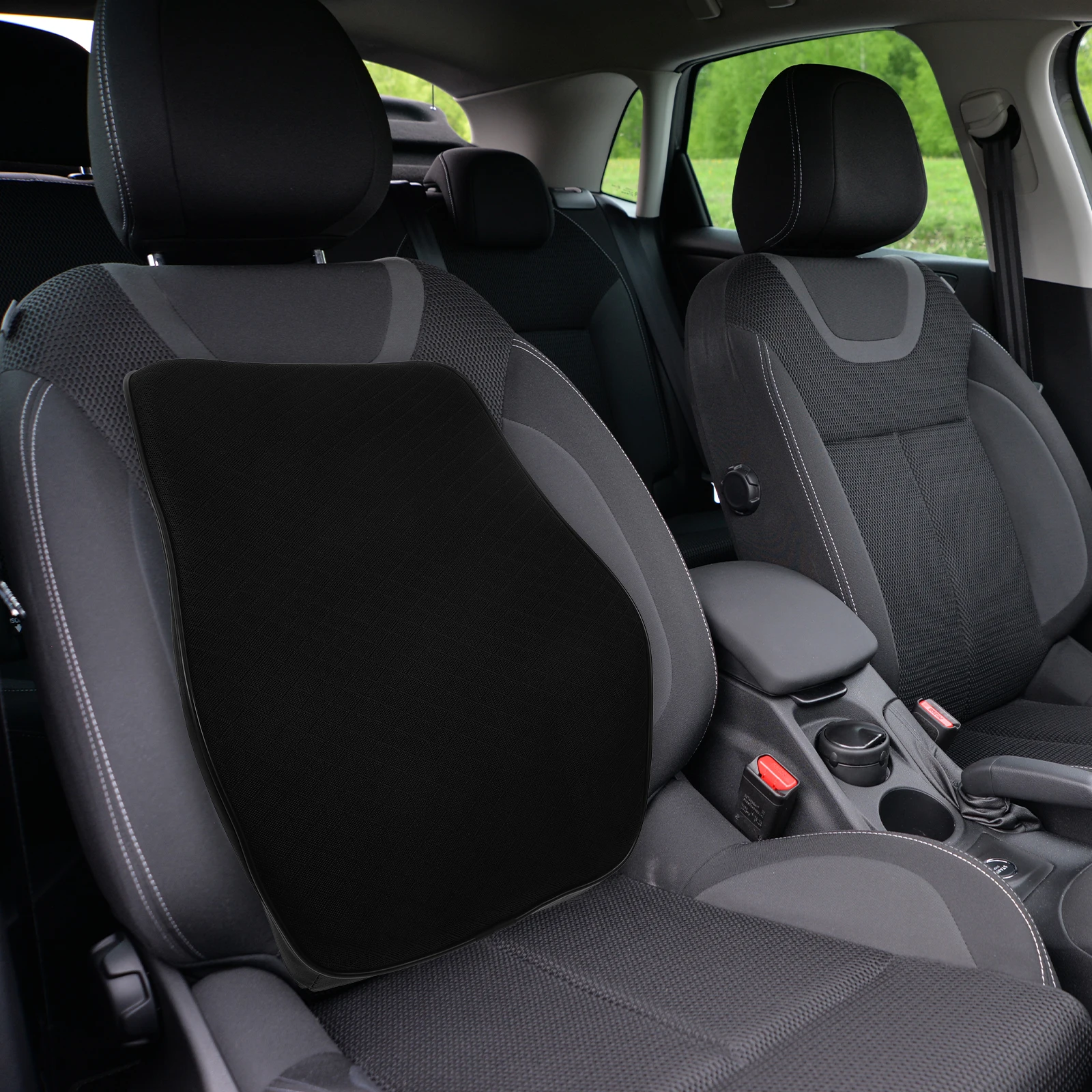 

Car Seat Pillow for Drivers with Gentle Texture Breathable Design Polyester Car Headrest Neck Support Travel Accessories