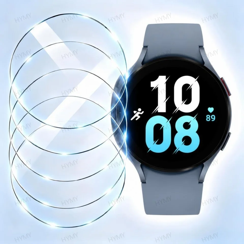 9H Tempered Glass Compatible for Samsung Galaxy Watch 5 44MM 40MM/Watch 5 Pro Screen Protector Glass Film Watch Accessories