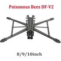 Poisonous Bees DF-V2 FPV Drone Frame KIT 8/9/10inch 367/387/427mm Carbon Fiber For RC FPV Long Range Freestyle Drone Quadcopter