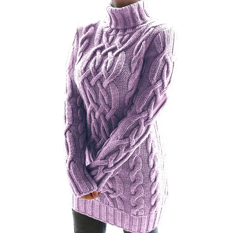 Autumn New Wish Sweater Women Thick Two Lapels Retro Thick Thread Twist Tops
