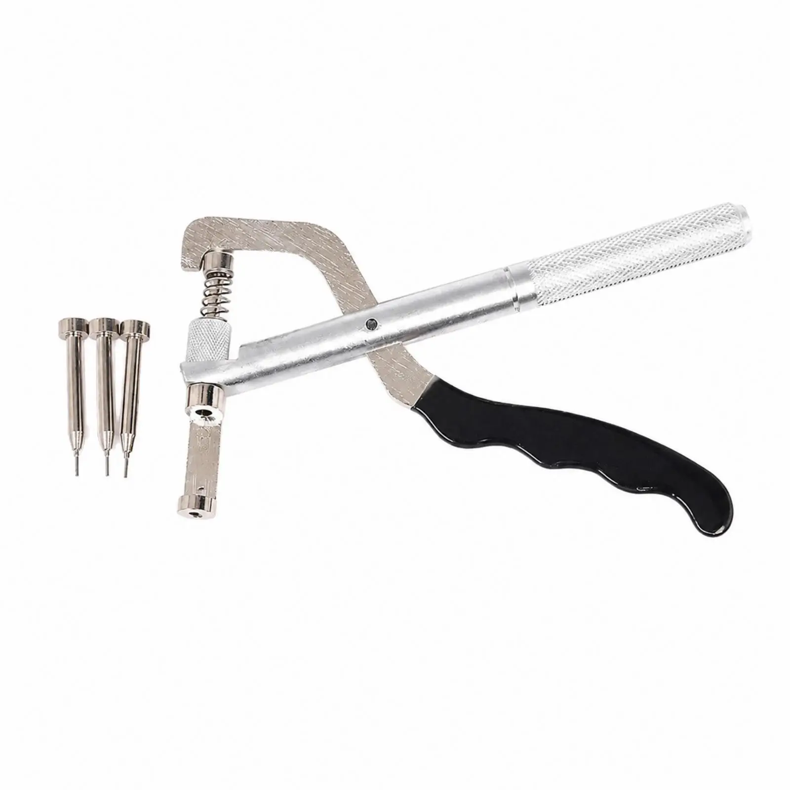Watch Band Link Removal Tool with Interchangeable Pin Tips Metal Handheld Watch Bracelet Resizing Tool Adjustable Hand-Operated