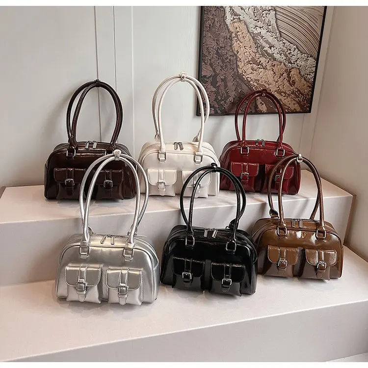 

Женская винтажная сумка через плечо 2025 года, стеганая сумка через плечо, многофункциональная повседневная сумка-шоппер для путешествий, городских поездок на работу и ежедневно