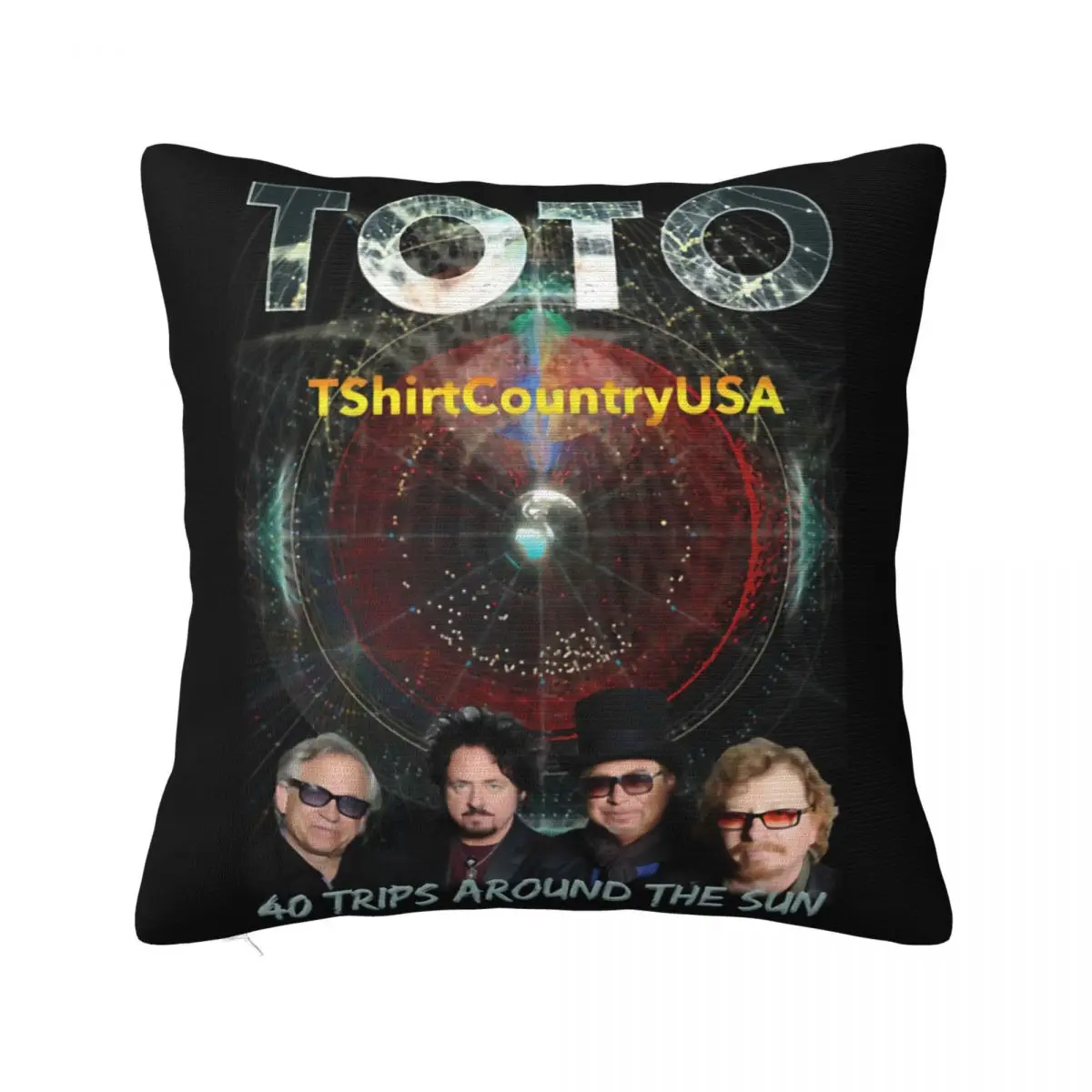 Toto Band 2019 40 Trips Around The Sun Concert Women Men Spring Fresh Design 2021 Latest Pillow Case