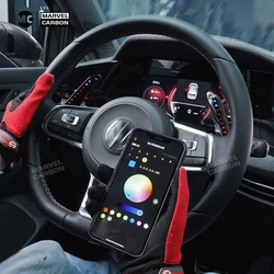 Carbon Fiber steering wheel with TDD Smart Paddle Shifter Model Smart ONE for VW GTI GOLF MK7 MK7.5