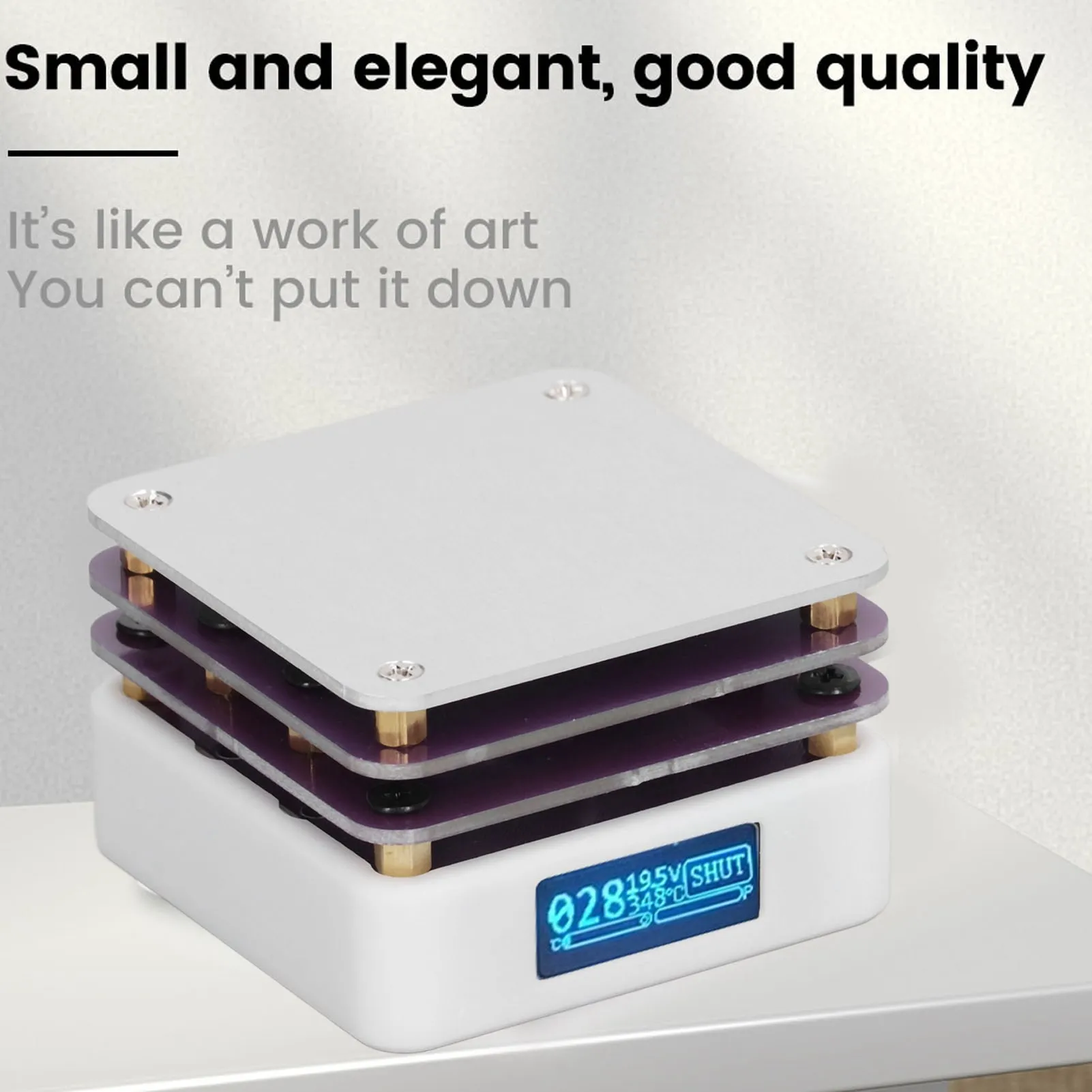 용접기 핫 플레이트 20V 온도 조절기 USB 타입 C 인터페이스 예열 칩 용접 스테이션 DIY 실험실용 시간 절약