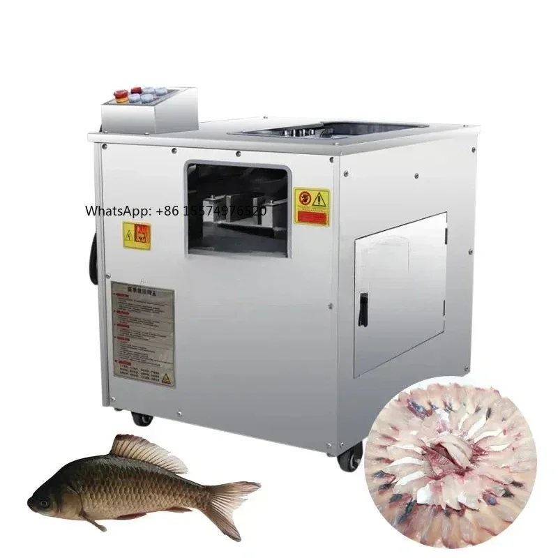 2026 Hot SellingTilapia Slicer High Efficiency Electric Fish Cutter Black Carp Filleting Machine
