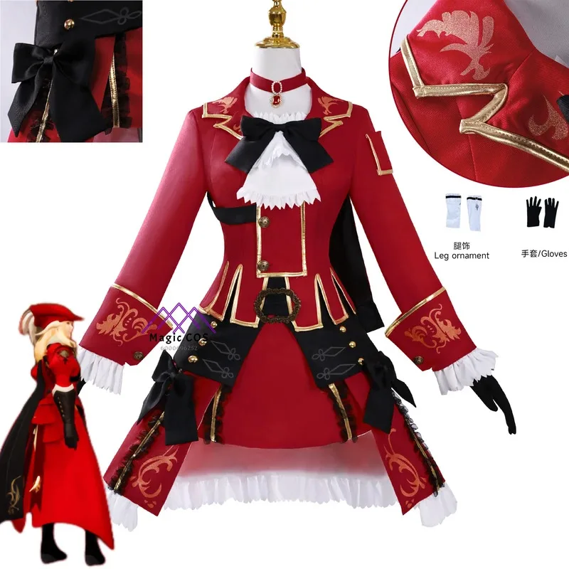 

New 2025 Game Final Fantasy XIV FF14 RDM Red Mage Cosplay Costume School Uniform anime clothes women Halloween Role Play Outfit