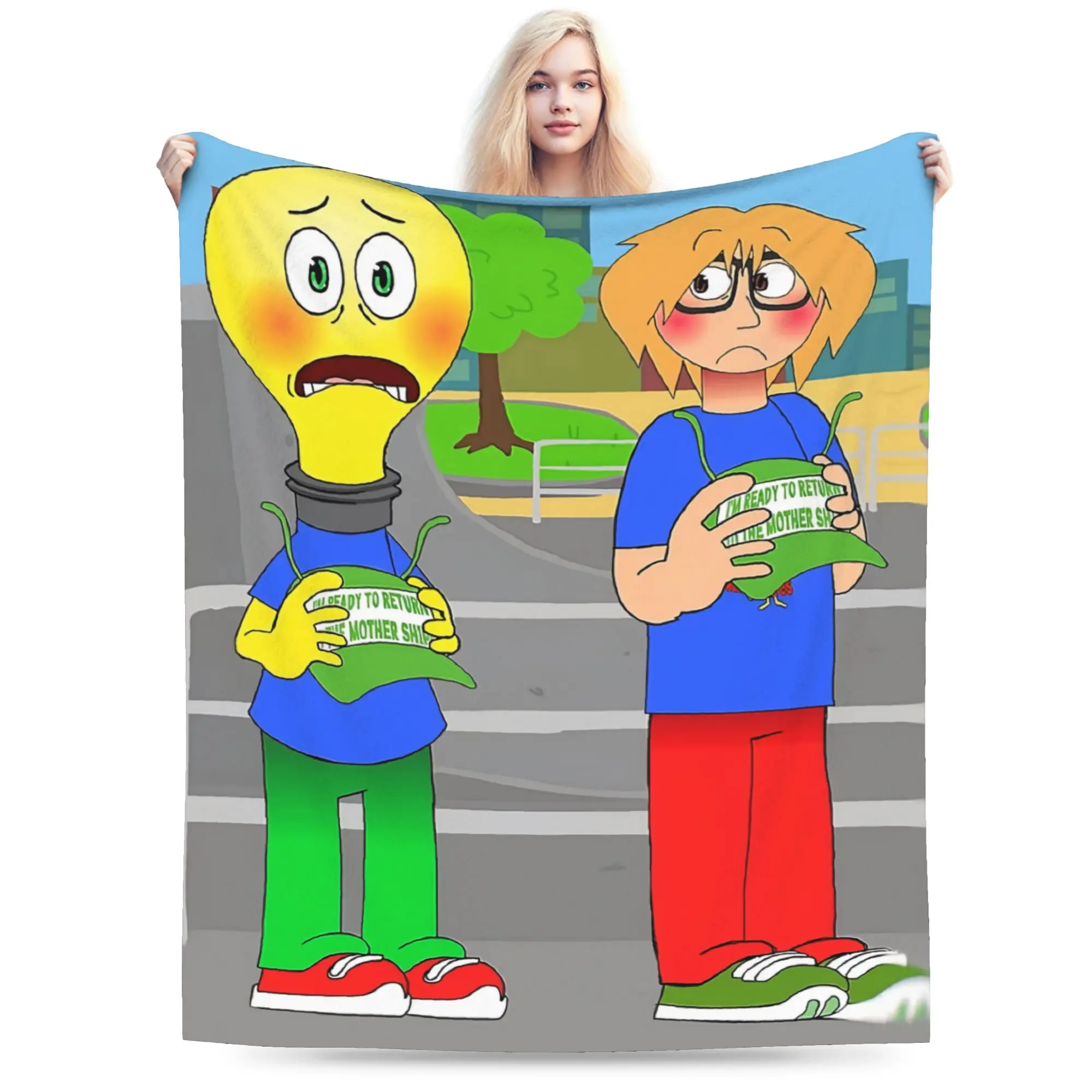 Y2K F-Fact A-Attack Adventures Blankets Super Soft Flannel  Cozy Throw Blanket Machine Washable