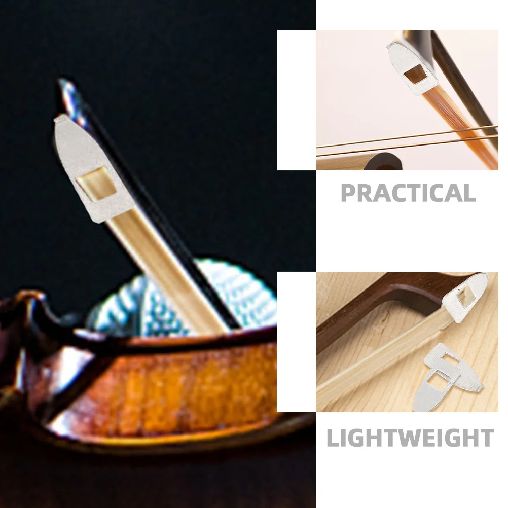 

3Pcs Metal Violin Bow Tips Durable Replacement Parts for Stringed Instruments Violin Bow Tips Violinist Gift Viola Accessories