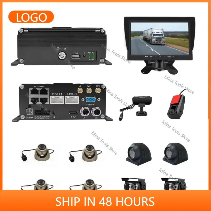Mobile Nvr H.265 CMS 4G WIFI 8CH AHD 4CH IPC Fleet Management Digital Video Recorder for Bus coach Subway