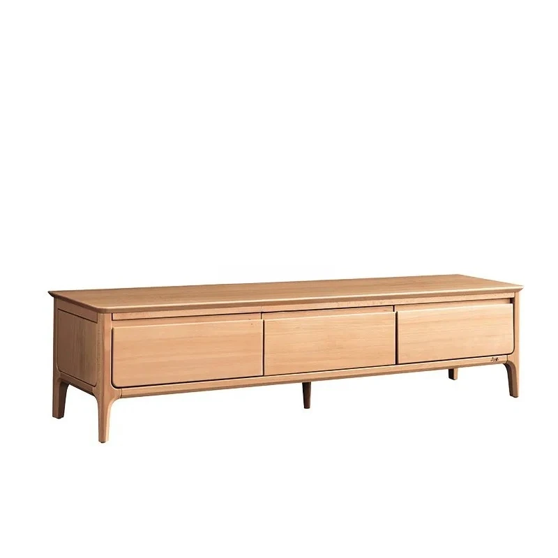 LHH  All Solid Wood TV Cabinet Log Medieval Living Room Storage Drawer Type Wall Floor Cabinet