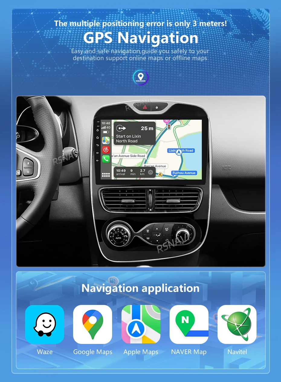 Android 16 CarPlay Stereoanlage für Renault Clio 4 BH98 KH98 2012-2016 2K QLED Android Autoradio Multimedia-Videoplayer GPS AI-Sprachsteuerung – Detail 11