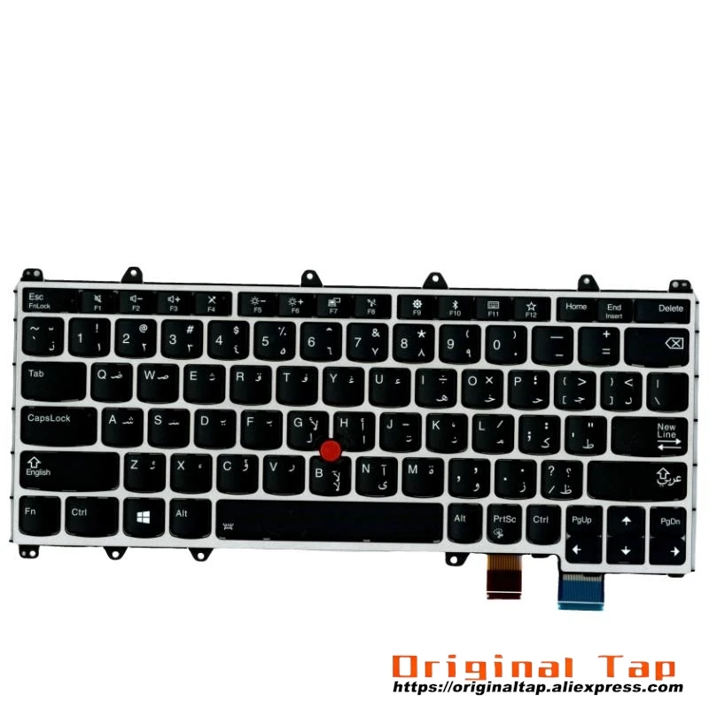 ARA Arabic Backlit Keyboard for Lenovo Thinkpad X380 Yoga 370 01EN432 01AV721 01HW660 01HX105