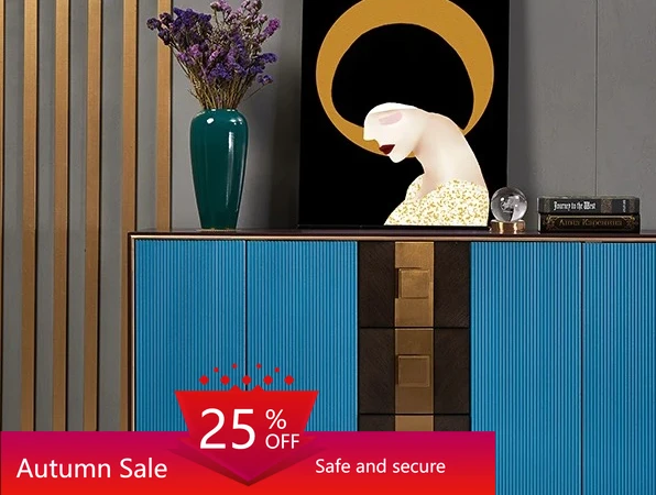 

light luxury entrance cabinet bedroom large capacity storage solid wood dining side cabinet living room partition cabinet