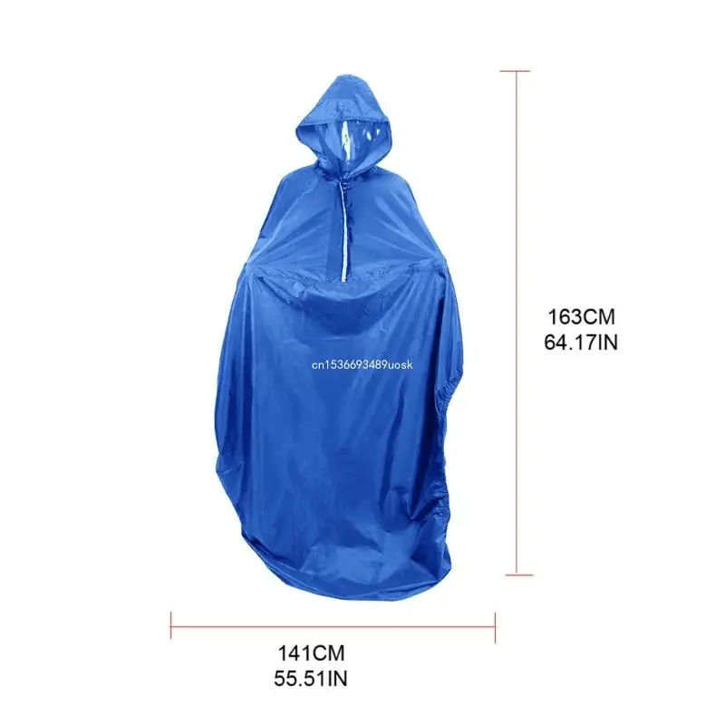 Poncho lluvia impermeable con tira reflectante para silla ruedas, movilidad, Scooter antiguo