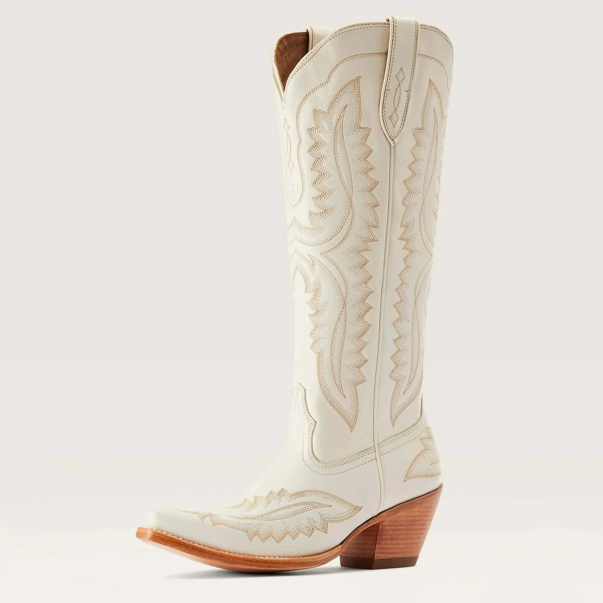Damen Western Cowboy-Stiefel mit spitzer Zehenpartie, dicken hohen Absätzen, knielang, bestickt, Herbst, Blockabsatz, Retro-Freizeitschuhe – Detail 21