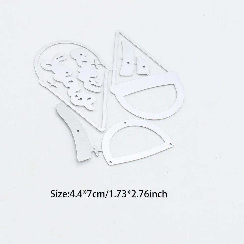 KSCRAFT Snow Cone Shaker  Metal Cutting Dies Stencils for DIY Scrapbooking Decorative Embossing DIY Paper Cards