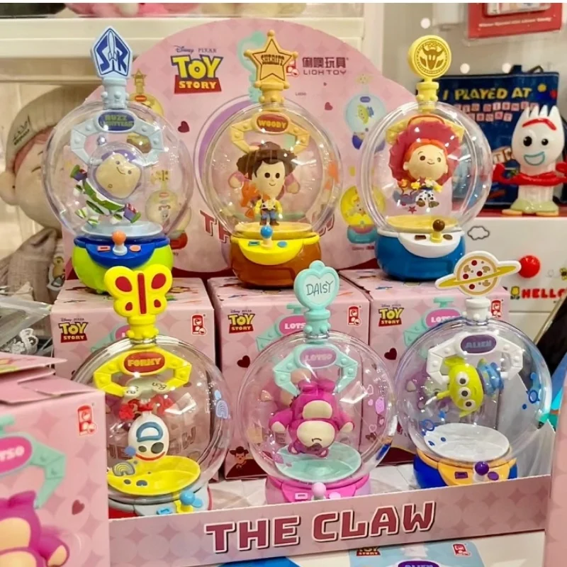 13cm Disney Toy Story Doll Clamping Machine Blind Box Cute Kawaii Funny Anime Figures Pvc Statue Toys Xmas Birthday Gifts