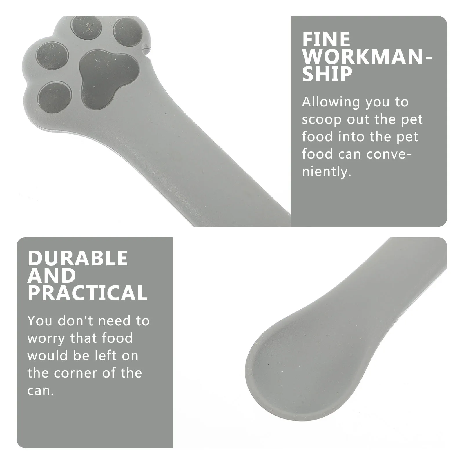 

Silicone Spoon Can Opener Cat Scoop Portable Canned Lid Food Fork Adorable Kitchen Gadgets Treat Yogurt