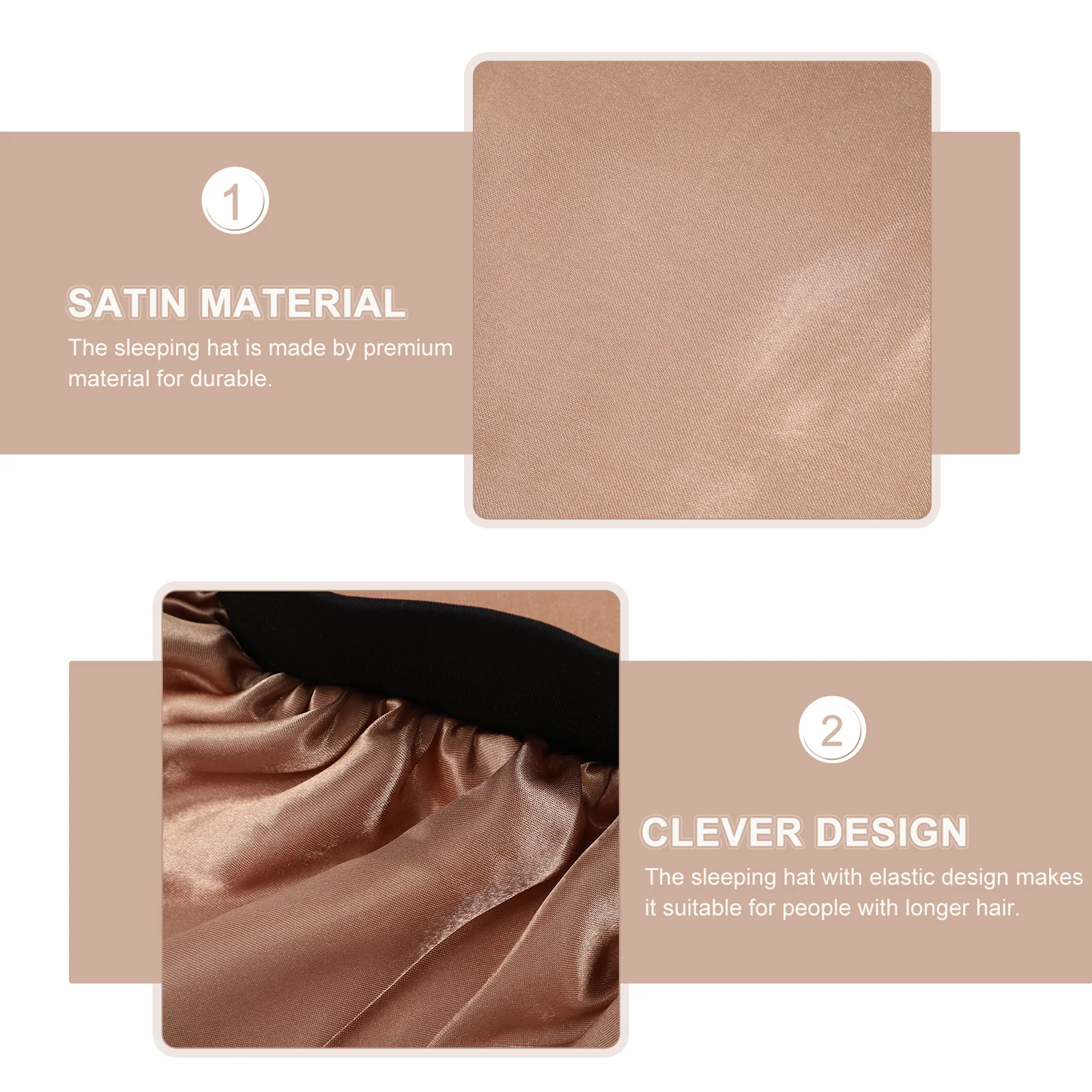

Women Women's Hats & Caps Satin Shower Hair Towel for Golden Sleeping Silk Bonnet