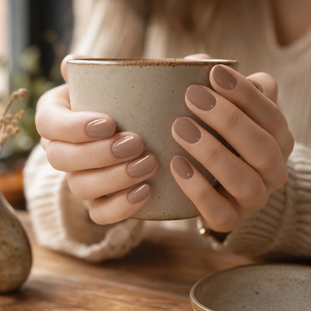 Single Bottle of Nude Coffee-Colored Nail Polish Gel, Salon-Quality Uv/Led Removable Phototherapy Gel, Low Saturation Milk Tea Nude Brown, Smooth Gel Texture for Easy Application, Even Color Coverage, High Gloss Finish after Curing, Strong and Long-Lasting, Not Prone to Peeling Off, Ideal for Daily Nail Art