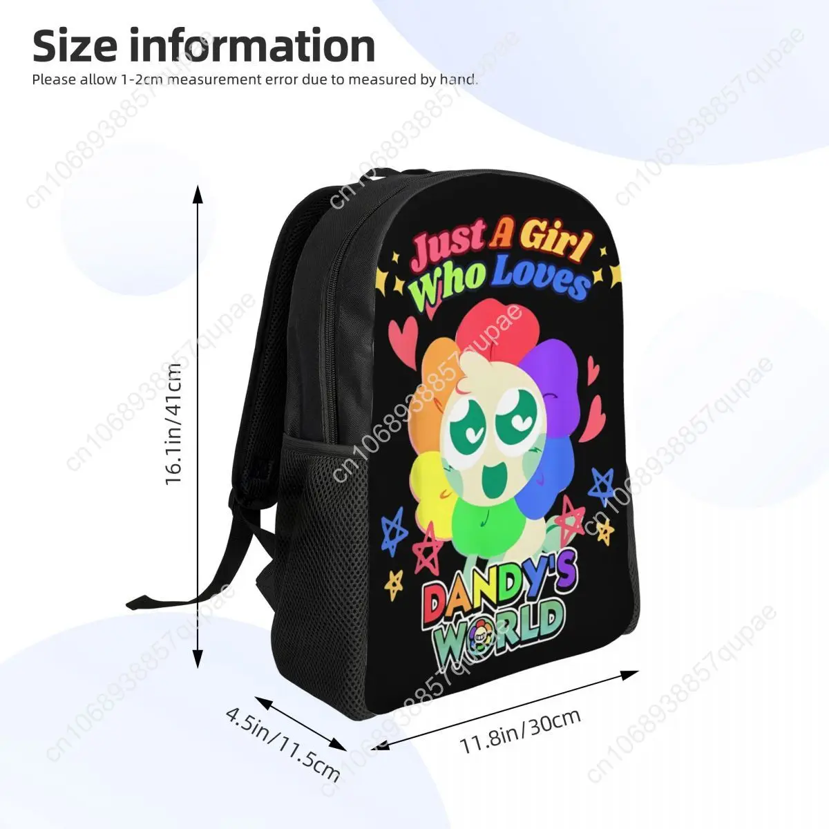Just A Girl Who Dandy's World Casual Backpack Sports High School Hiking Travel Daypack Men Women Laptop Computer Shoulder Bag