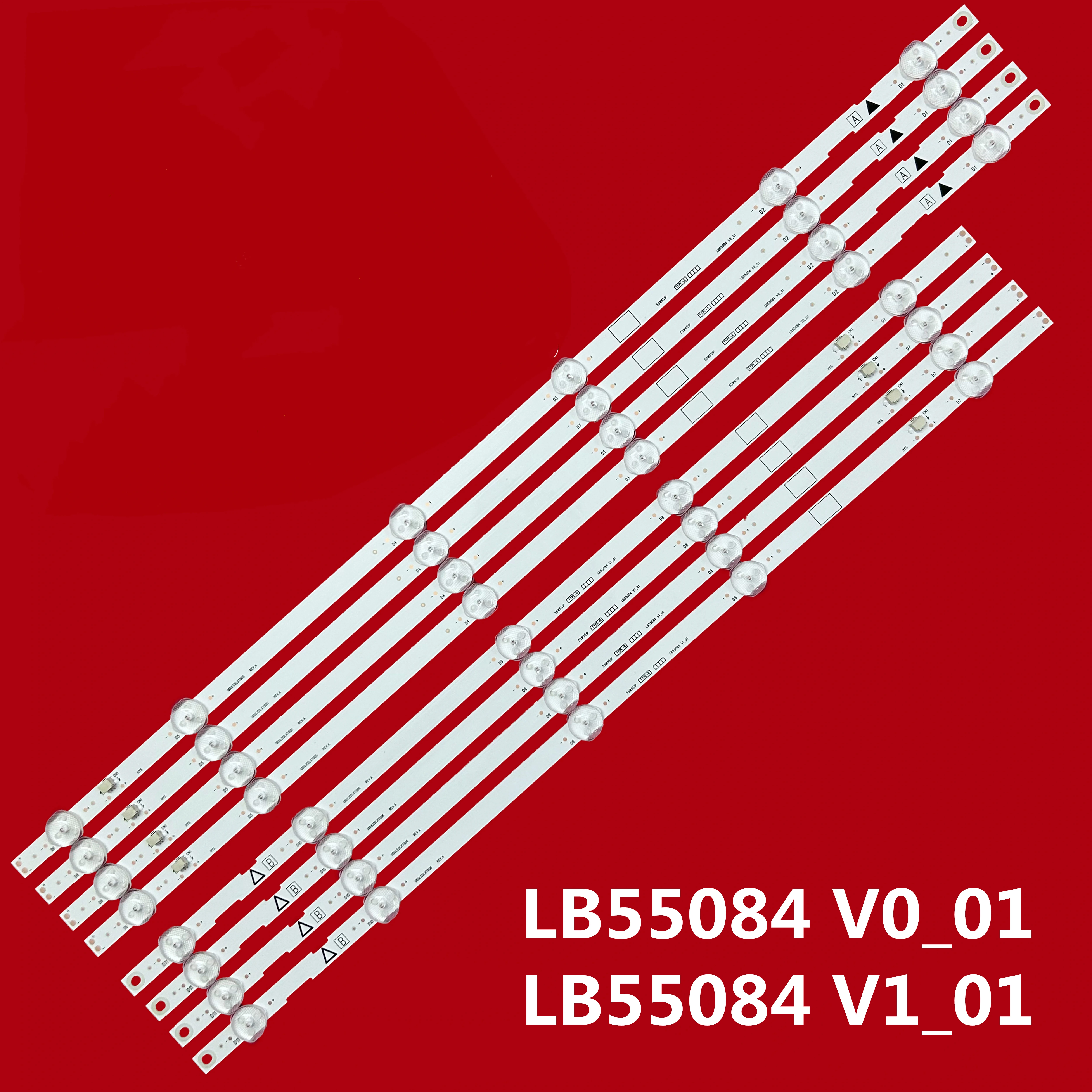شريط إضاءة خلفية LED لـ 55PFL4901 55PFL5601 55PFL5402/F2 55W5S1P 55W6S1P UDULEDLXT005 DULEDLXT006 RE V.A LB55084 V0_01 V1_0