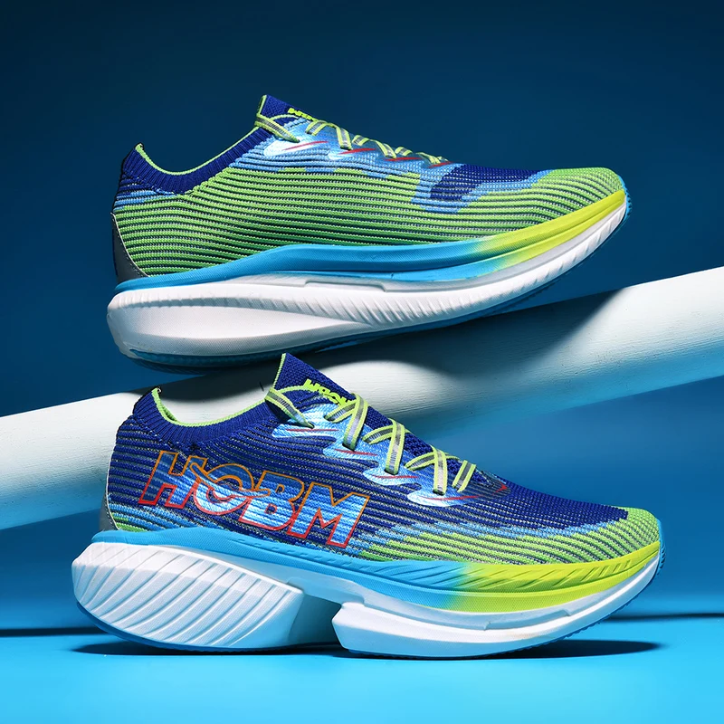 

Men's sports shoes, lightweight carbon plate racing running shoes, winter shock absorption, anti slip, wear-resistant, breathabl