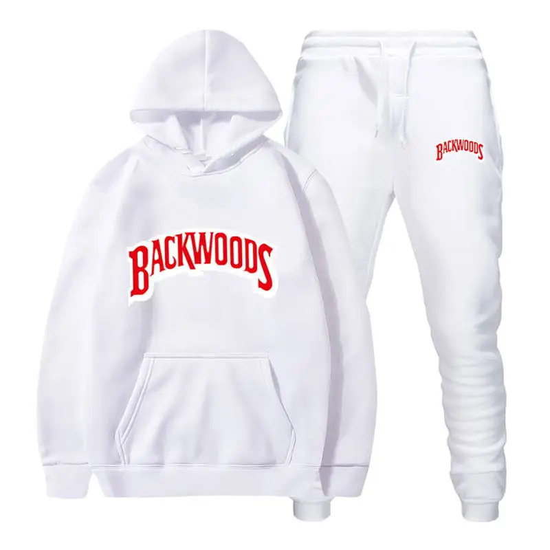 Fall/Winter 2024 Men's and women's brand sportswear hoodie sweatshirt + drawstring sweatpants 2 men's hoodie running suit