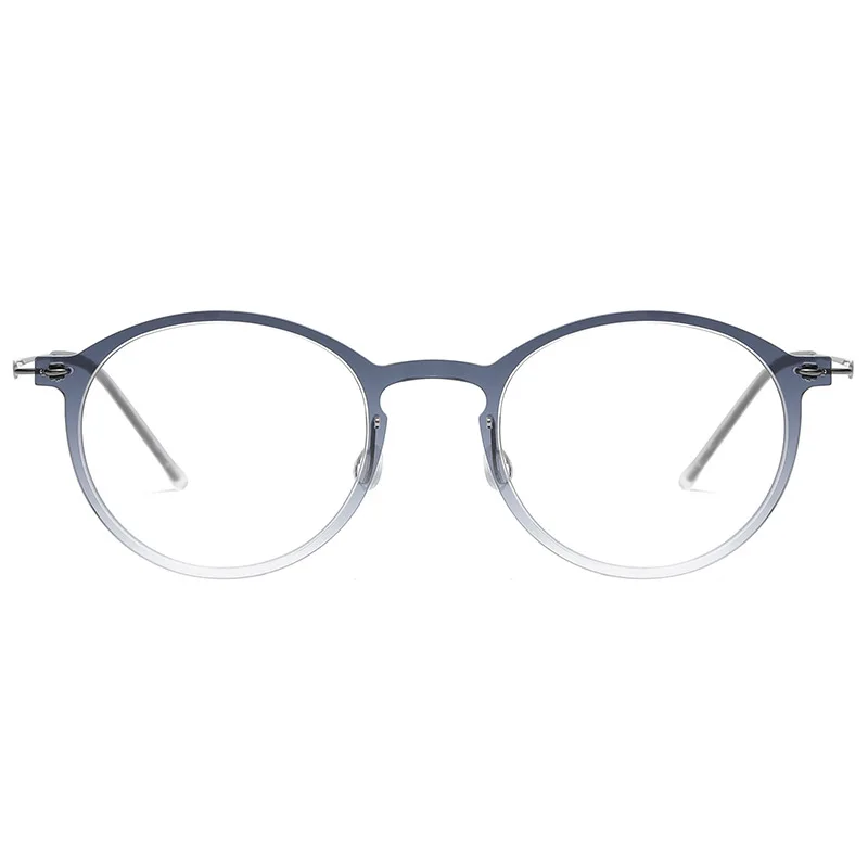 Nordic style, screwless minimalist design 5g ultra-thin eyeglasses frame oval optical glasses now. titanium 6541