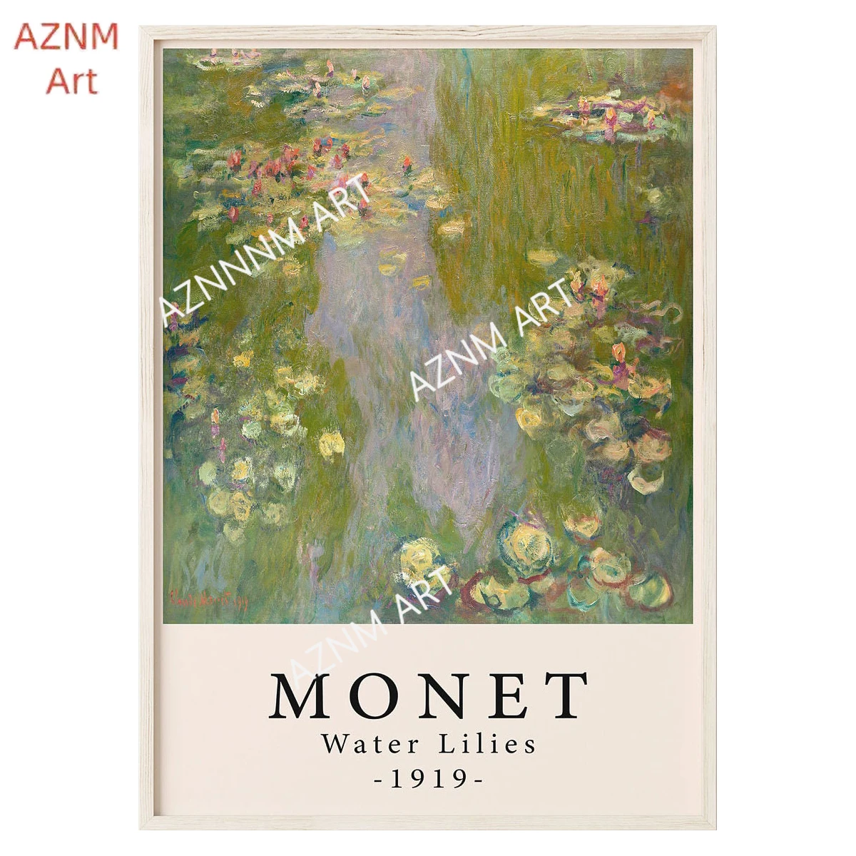 Monet Print Claude Monet Poster Impressionism Canvas Art Paintings Portrait Wall Art Picture for Living Room Home Decoration