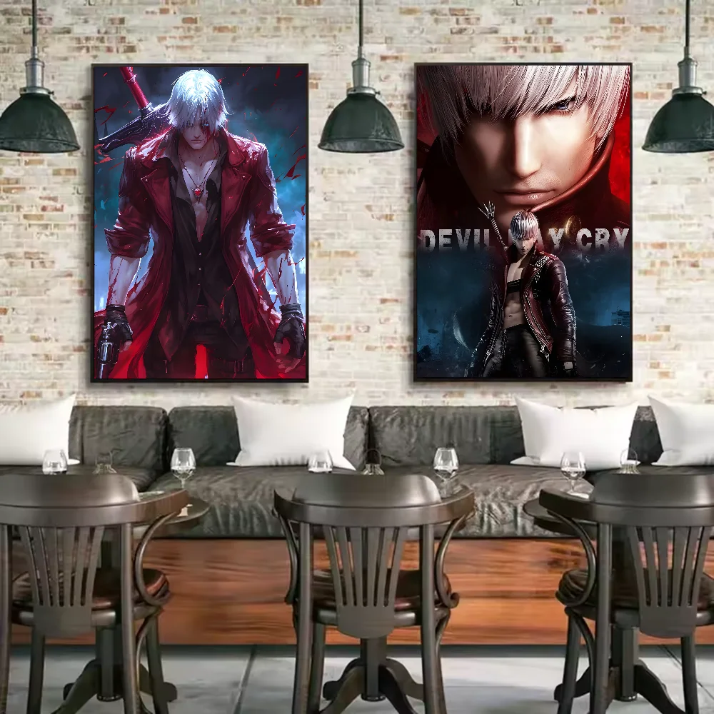 ملصق Devil May Cry-S عالي الدقة على الحائط اللاصق المقاوم للماء لغرفة المعيشة المنزلية وغرفة النوم والديكور الجمالي
