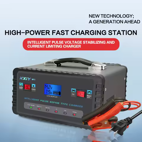 220W Full Automatic Car Battery Charger Repair Battery Charger High Power Fast Charger 12V24V Battery Charger Car Motorcycle