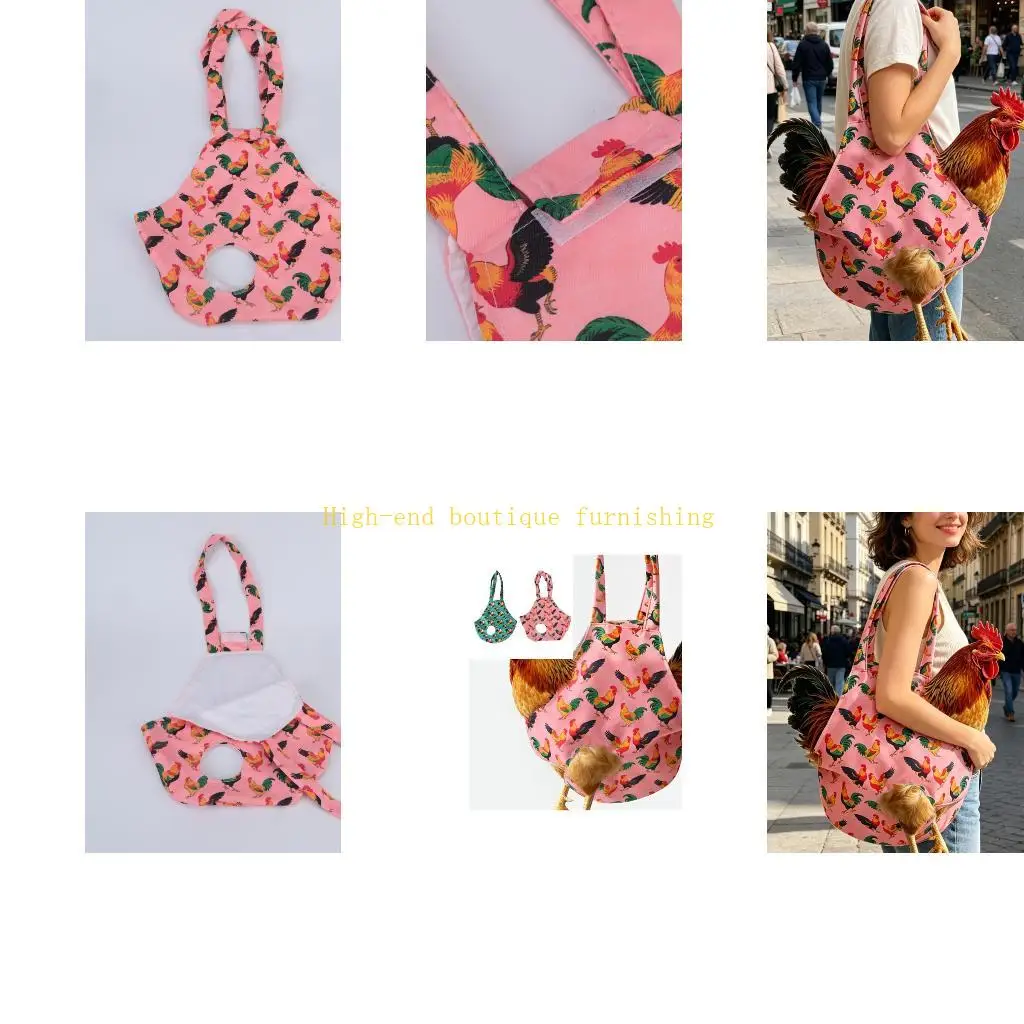 L9NB Chicken Carrying Bag Harness Soft Walking Bag Chicken Holder Easy Controlling
