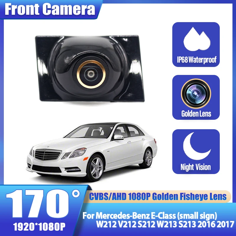Car Front View Camera HD CCD Night vision Rear Camera For Mercedes-Benz E-Class (small sign) W212 V212 S212 W213 S213 2016 2017