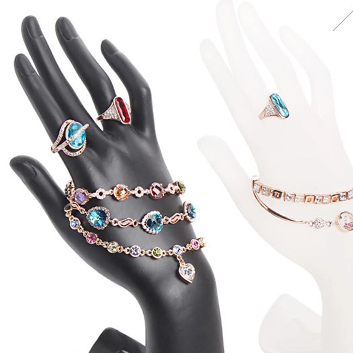 

Mannequin Hand Jewelry Display Stand Ring Bracelet Holder Resin Display Hand for Jewelry Store Home Salon Art