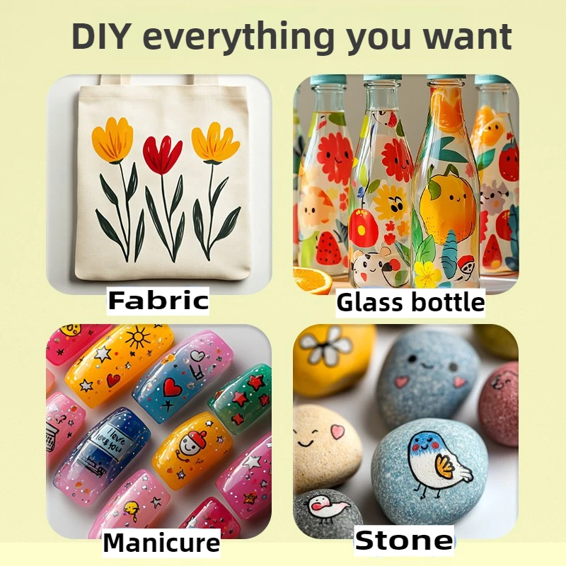 GRASP 24/36/48/84 لون طرف مزدوج علامات أكريليك سائلة مباشرة تراكب لا علامات فنية للززف اللوازم المدرسية القرطاسية الكورية #5