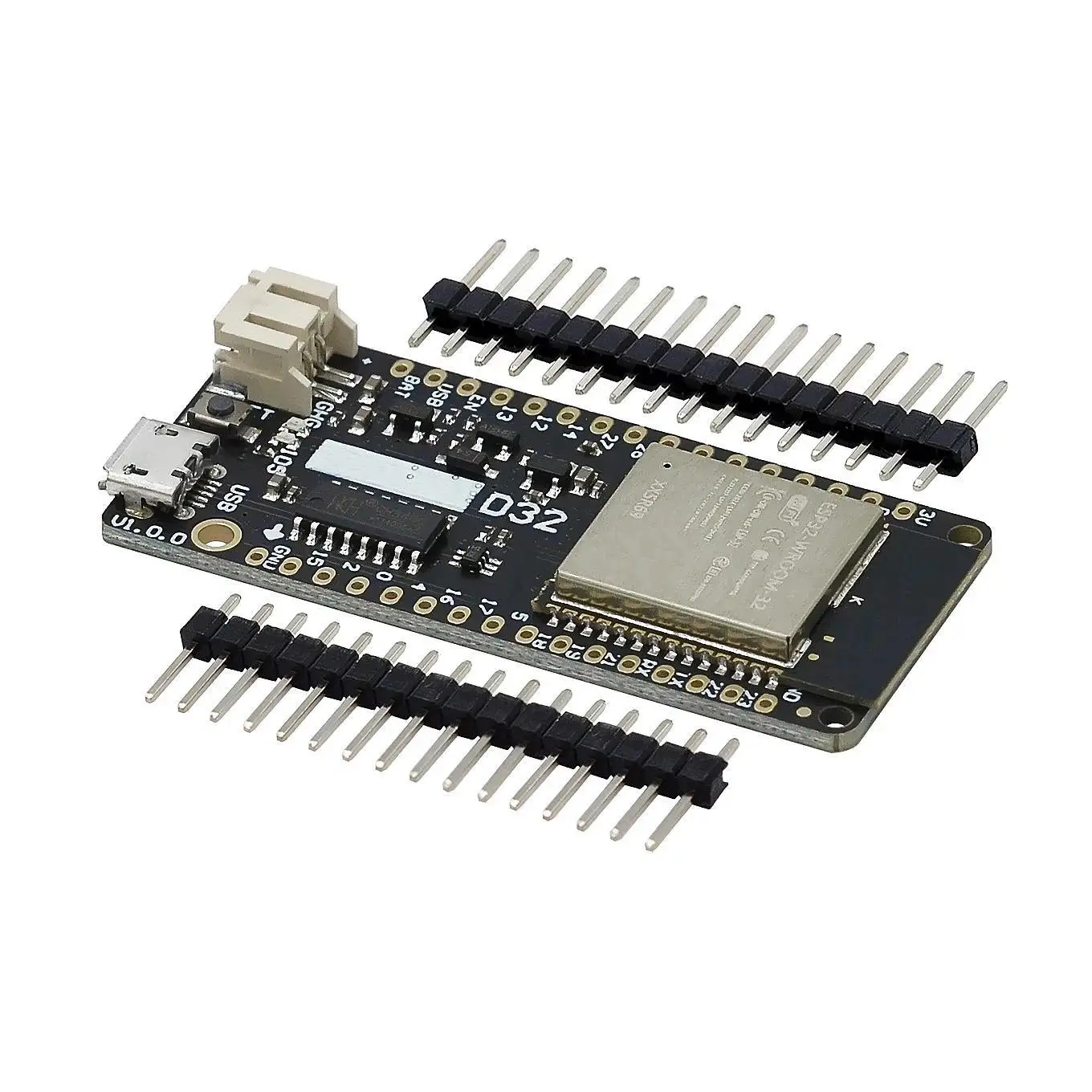 LOLIN D32 V1.0.0-carte wifi & bluetooth basé ESP-32 esp32 ESP-WROOM-32 4MB FLspatule Ardu37Microchirurgie tionné Compatible