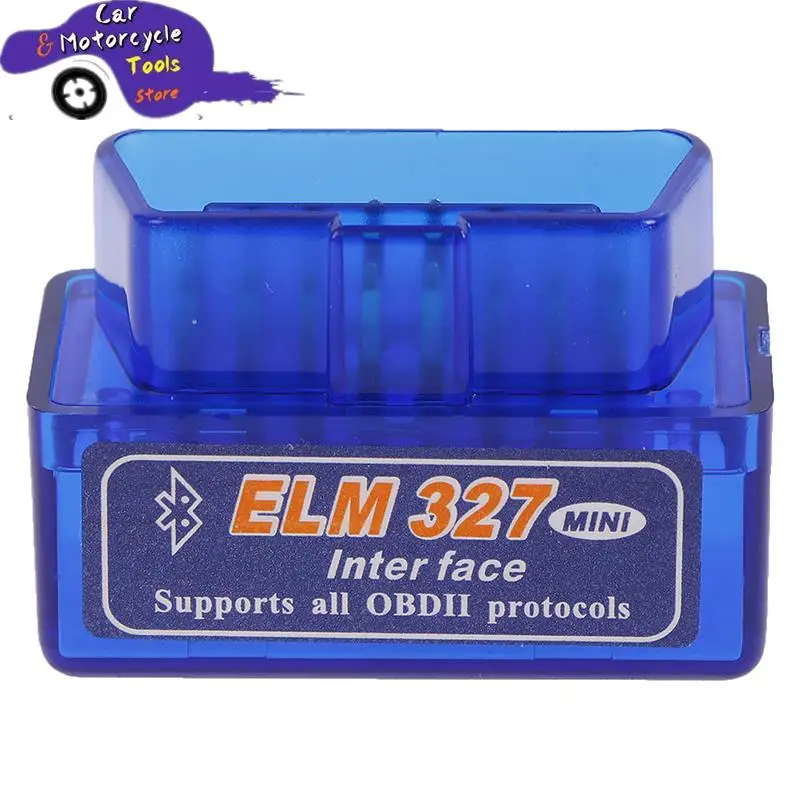 1PC Bluetooth V2.1 Mini Elm 327 OBDII Scanner OBD Car Diagnostic Tool Code Reader Elm327 Obd2 Scanner For Android / Windows