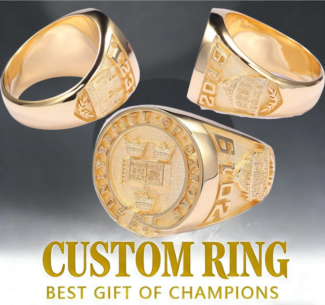 

Персонализированное памятное кольцо на выпускной, индивидуальное ювелирное украшение в виде кольца на память.