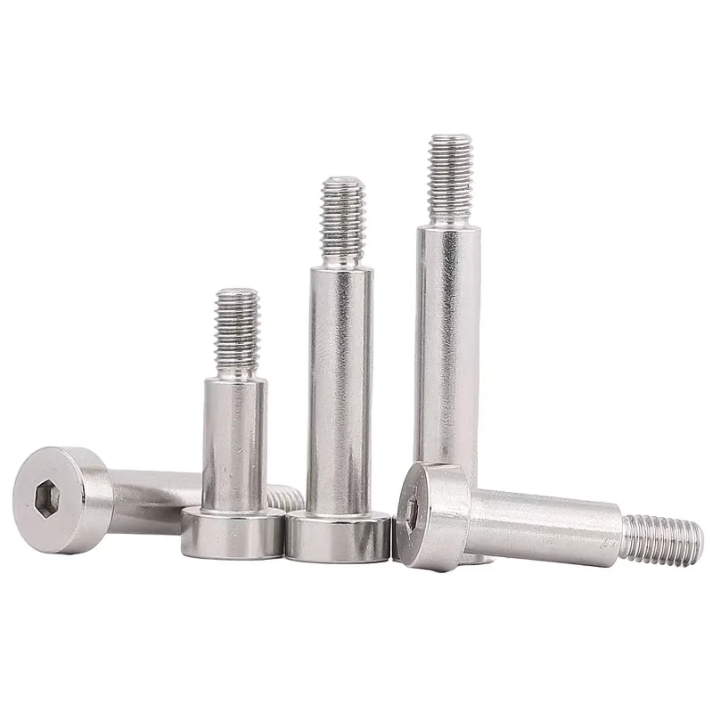 304 A2 Stainless Steel Hexagon Socket Shoulder Screw M2 M2.5 M3 M4 M5 M6 M8 M10 Precision Bearing Shoulder Bolt