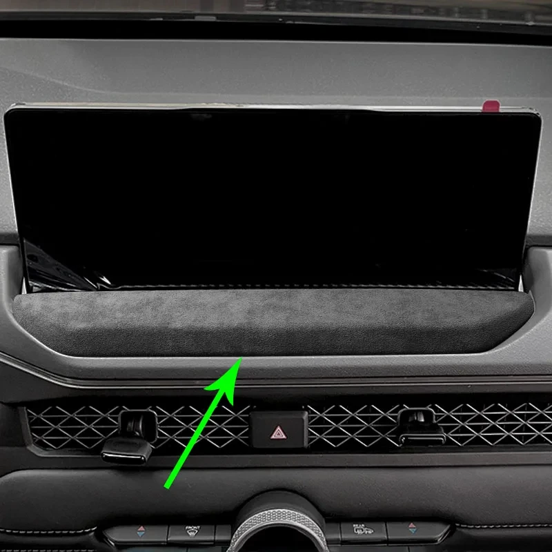 For Honda Accord 11th 2023 2024 Accessories Top Suede Center Console Panel Cover Navigation Screen Decoration Frame Trim Sticker