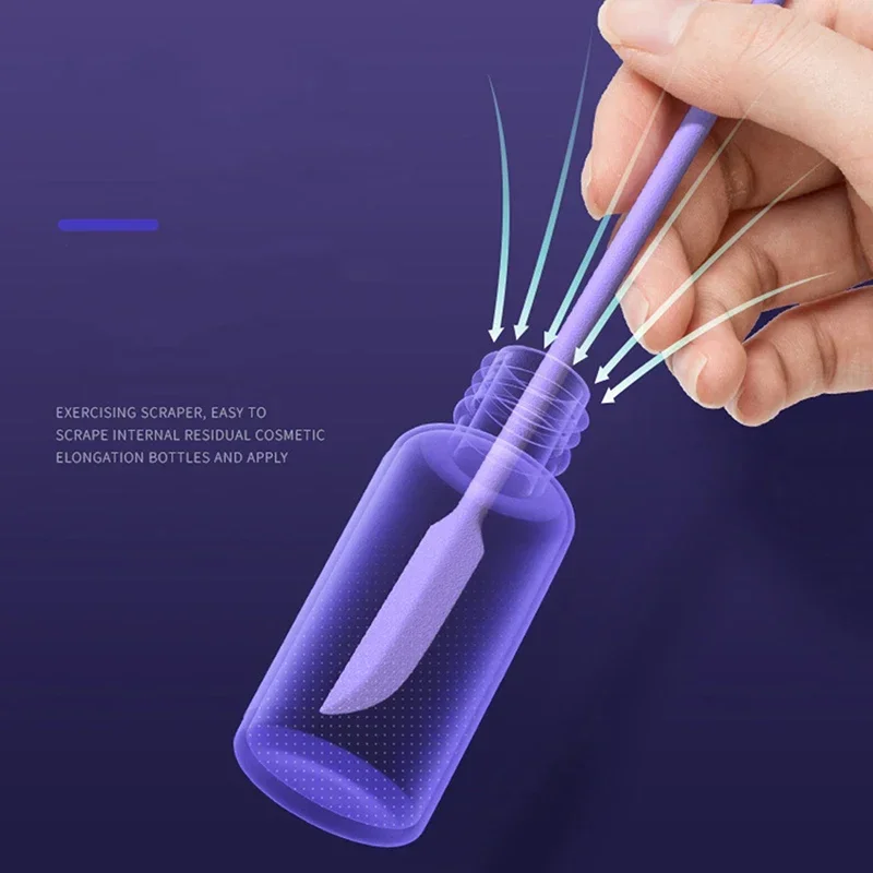 Double-Headed Scraper Creative Mini Silicone Small Tip Spatula Cosmetics Heat-Resistant Safe Spatula Foundation Makeup Tools