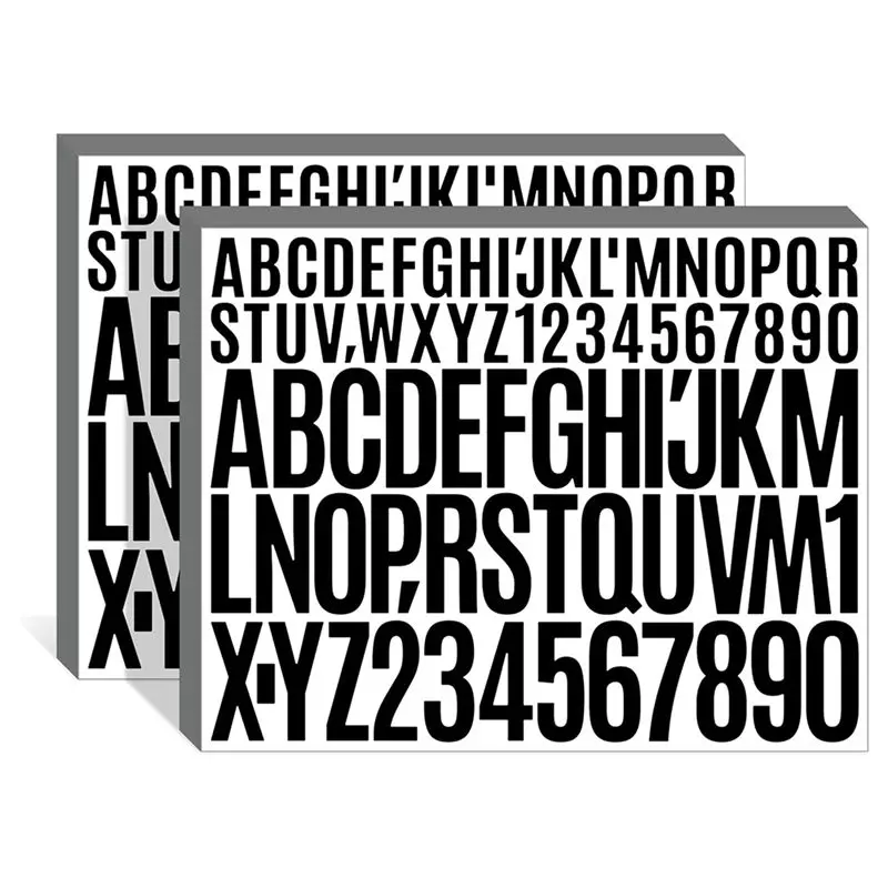 ABIY 9 Sheets Letters Stickers,Self Adhesive Vinyl Letter Stickers Aesthetic, Waterproof Letter Sticker For Water Bottles